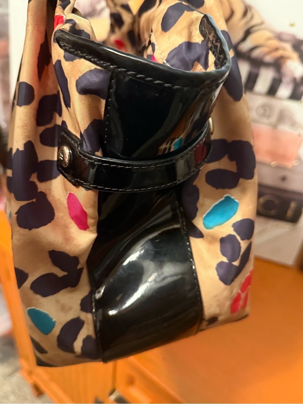 Kate Spade Stevie Pop Art Leopard Satchel EUC - Picture 6 of 13